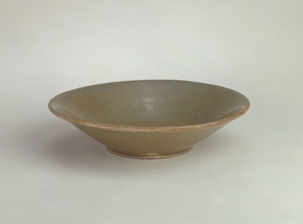 图片[1]-Blue glaze jade wall shaped bottom bowl-China Archive